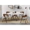 Armen Living Venus and Jackie 5 Piece Walnut and Marble Round Dining Set SETVEDIWA5D - alternate 6